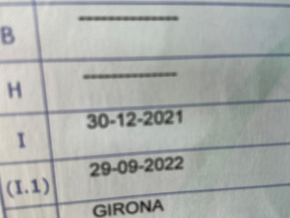 1º matriculación