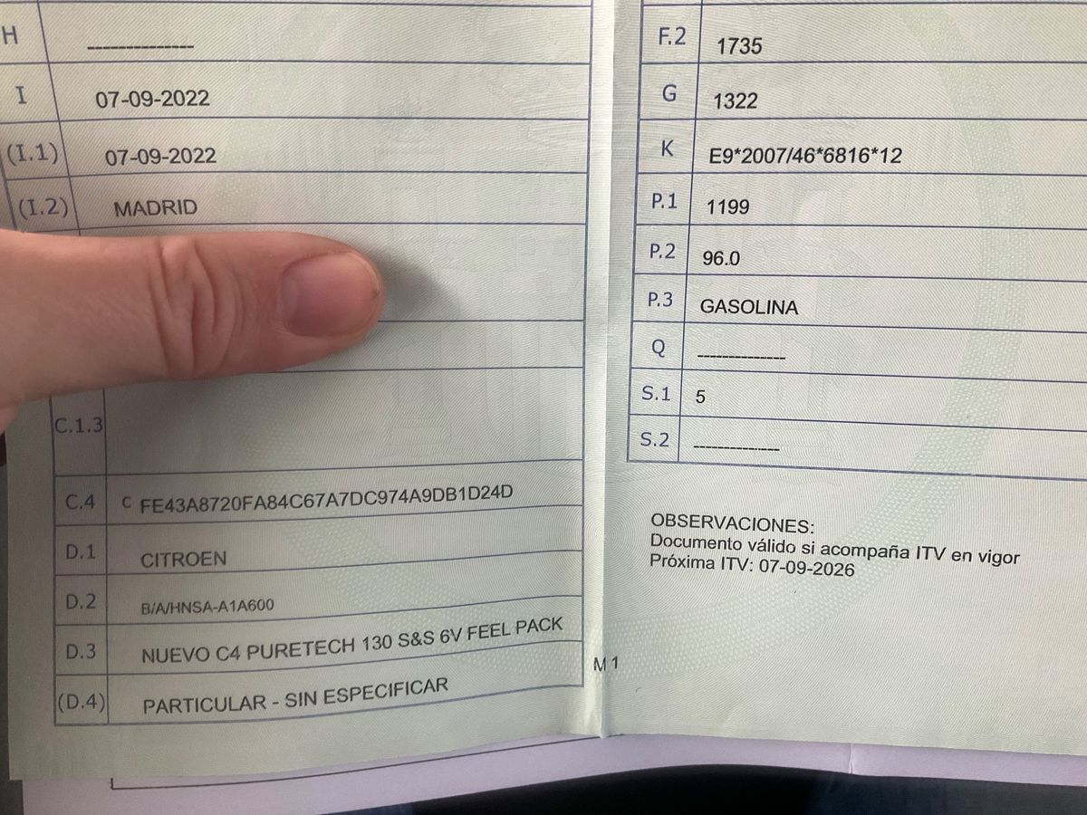 1º matriculación