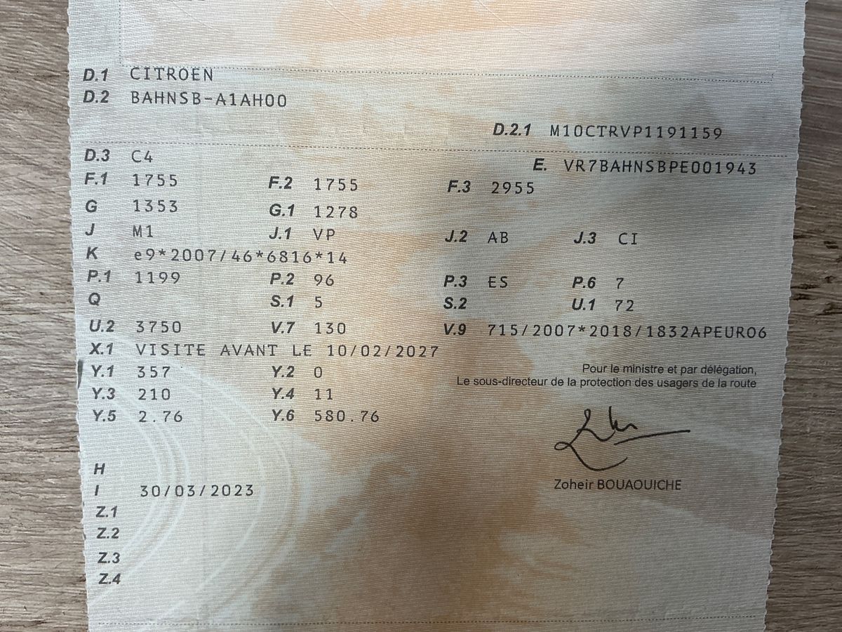 1º matriculación
