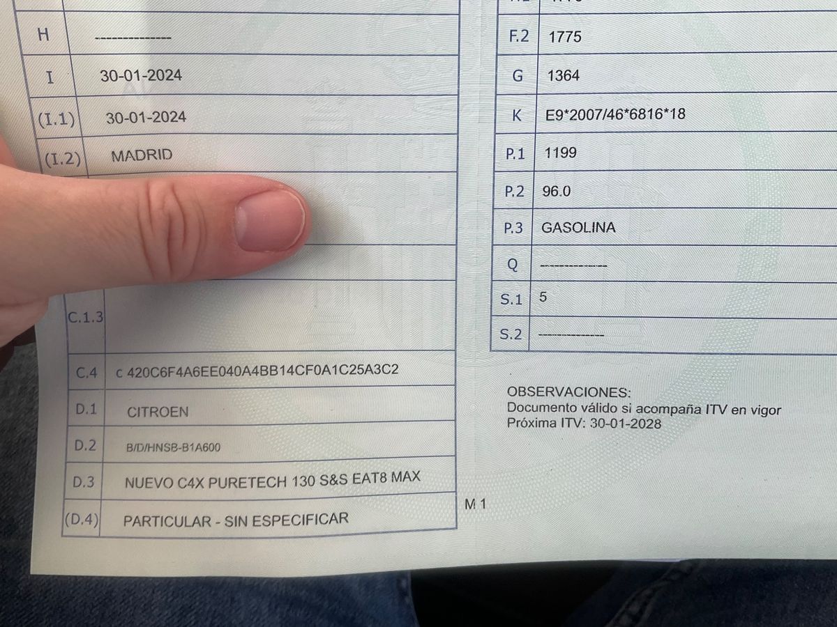 1º matriculación