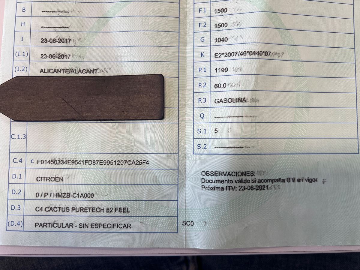 1º matriculación