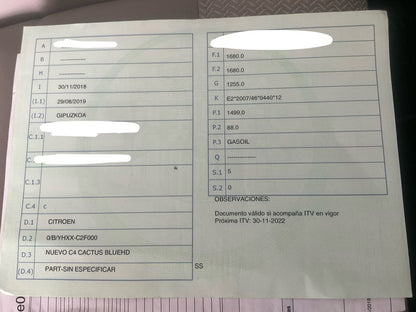 1º matriculación