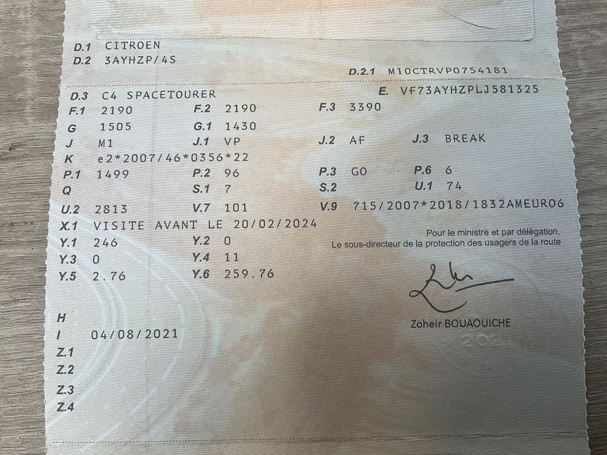 1º matriculación