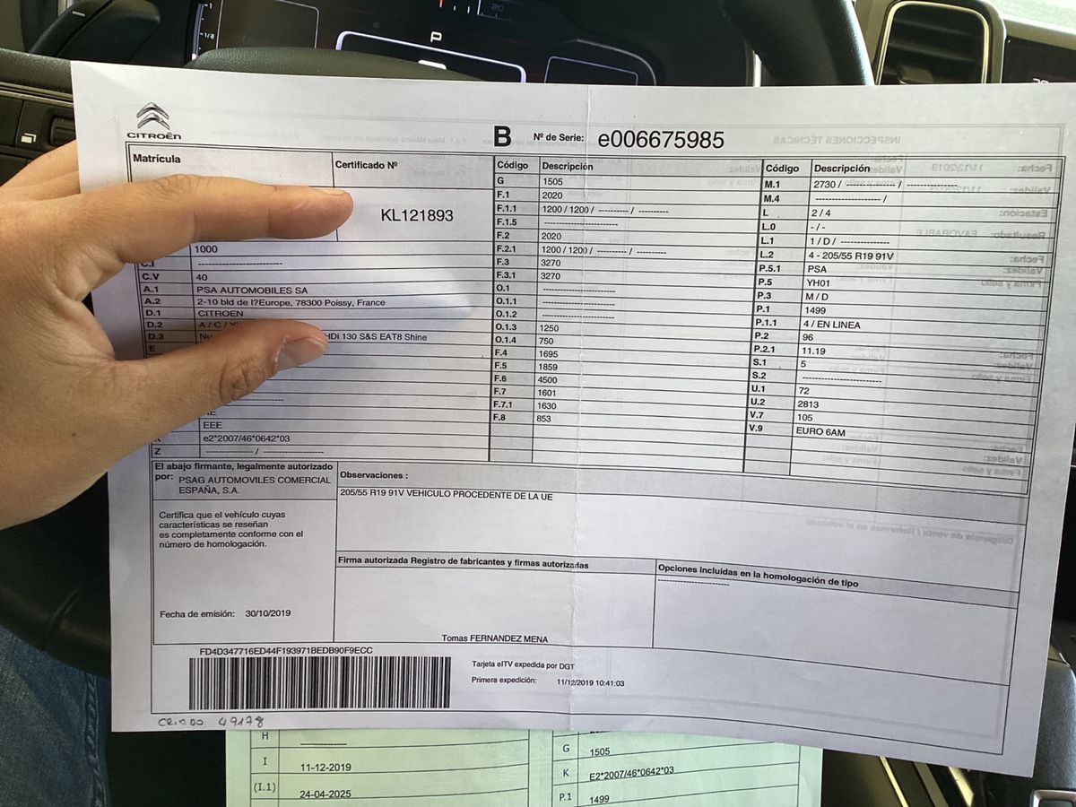 1º matriculación