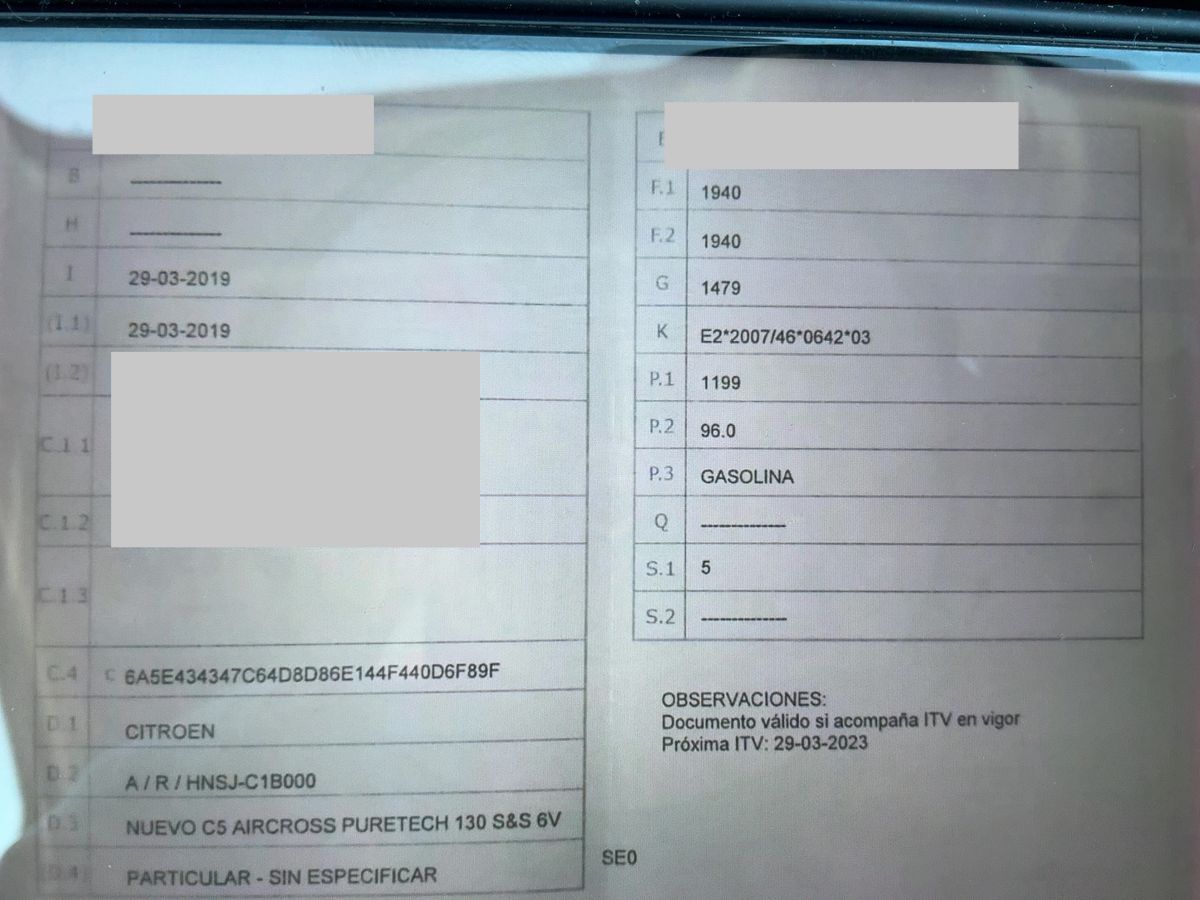 1º matriculación