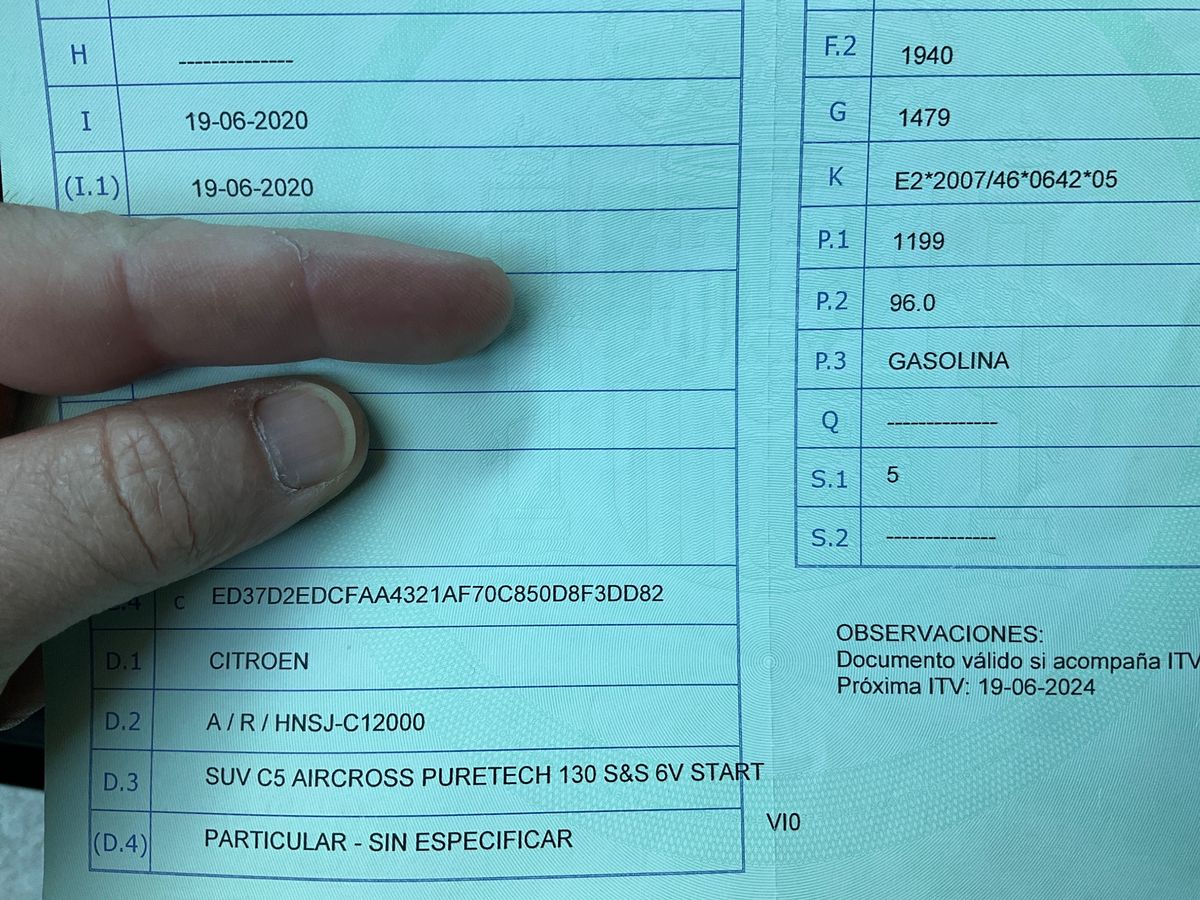 1º matriculación