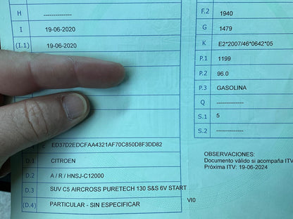 1º matriculación