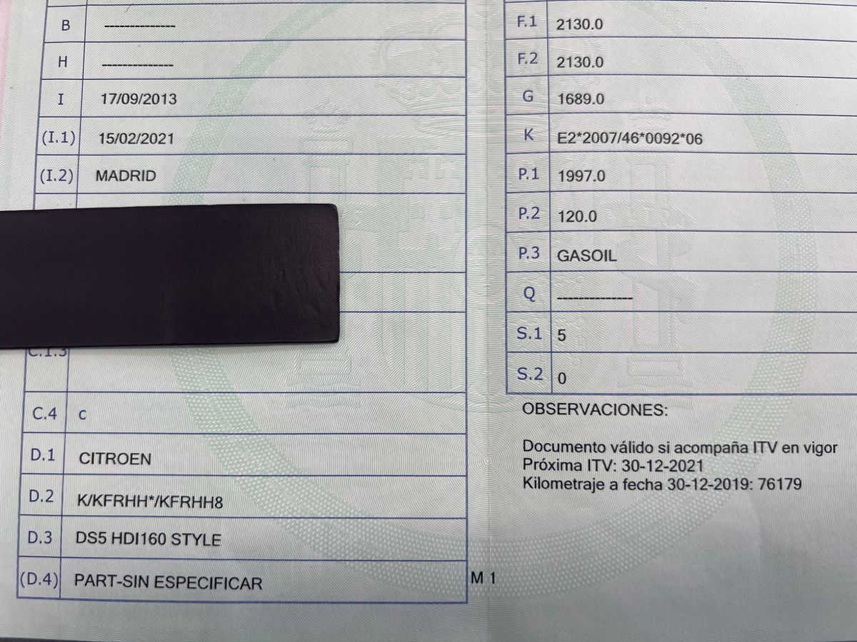 1º matriculación