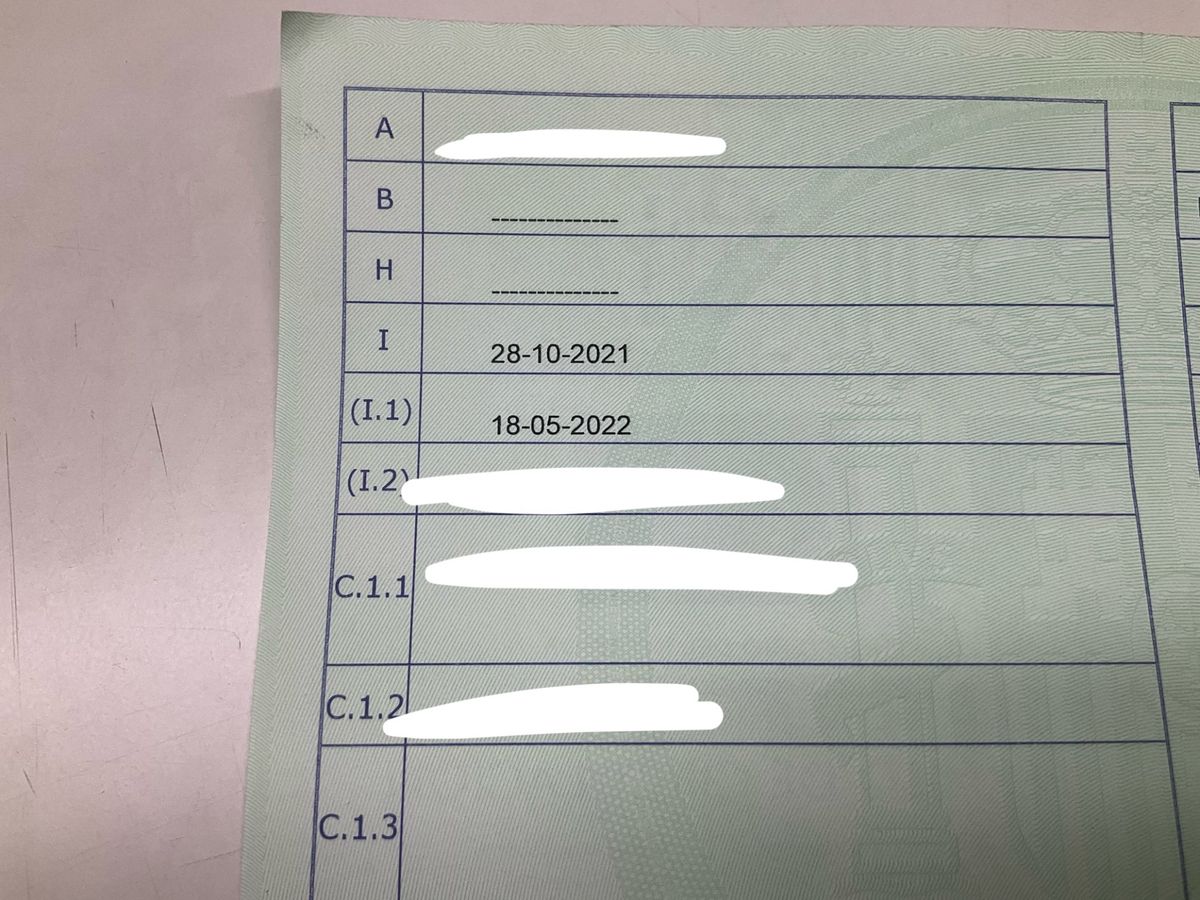 1º matriculación