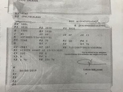 1º matriculación
