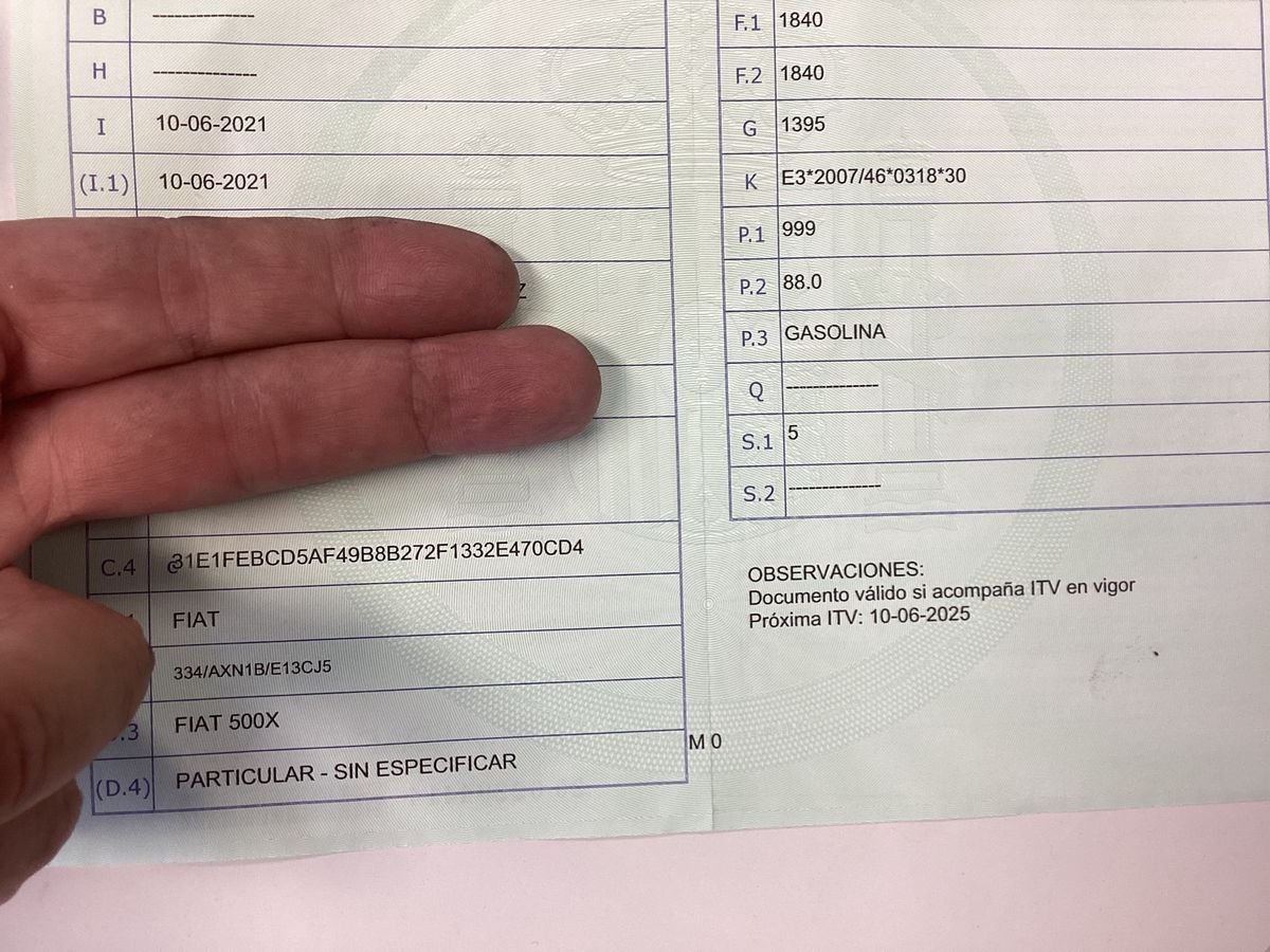 1º matriculación
