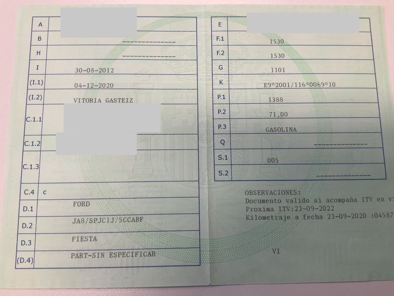 1º matriculación