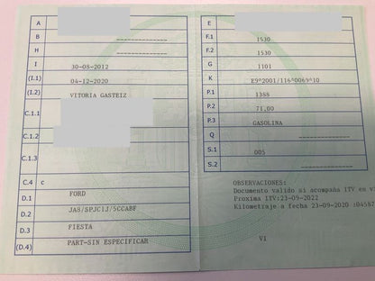 1º matriculación