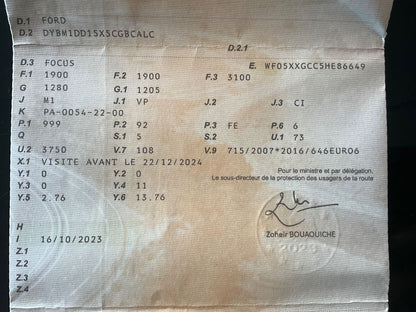 1º matriculación