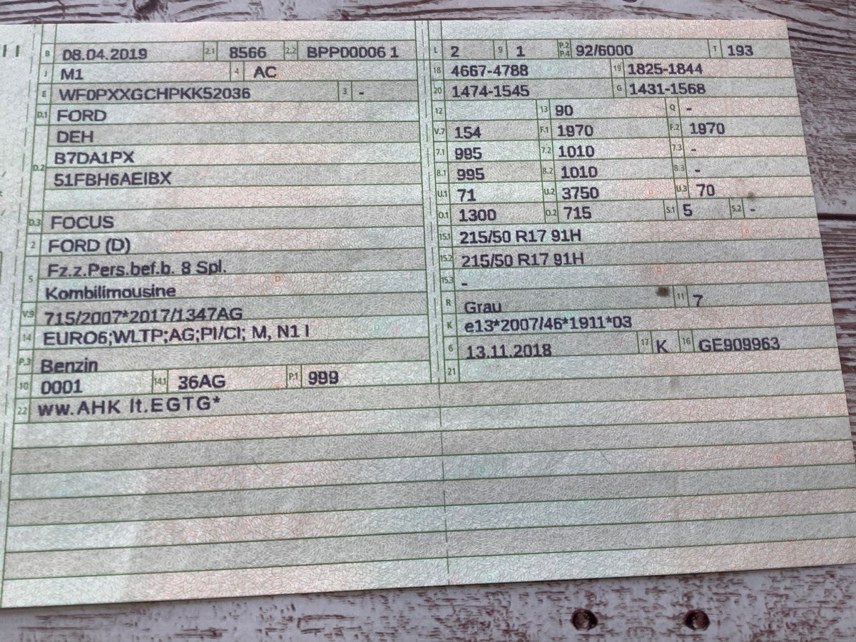 1º matriculación