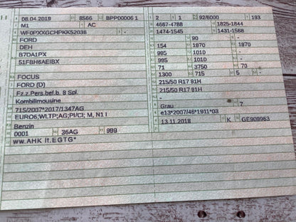 1º matriculación