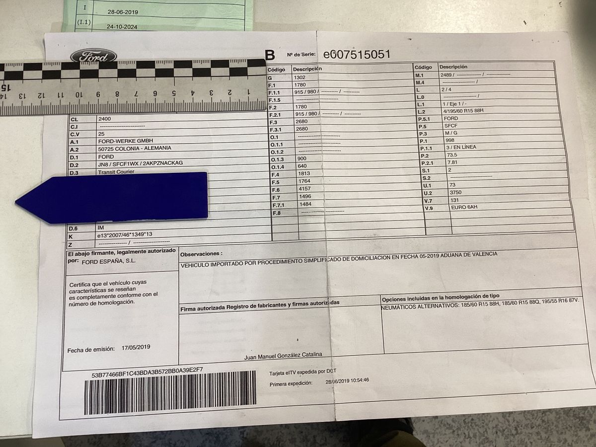 1º matriculación