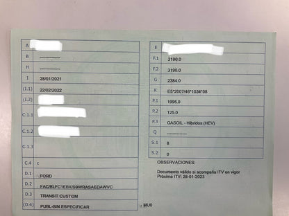 1º matriculación