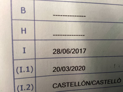 1º matriculación