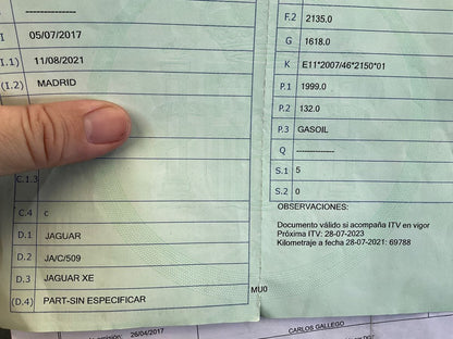 1º matriculación