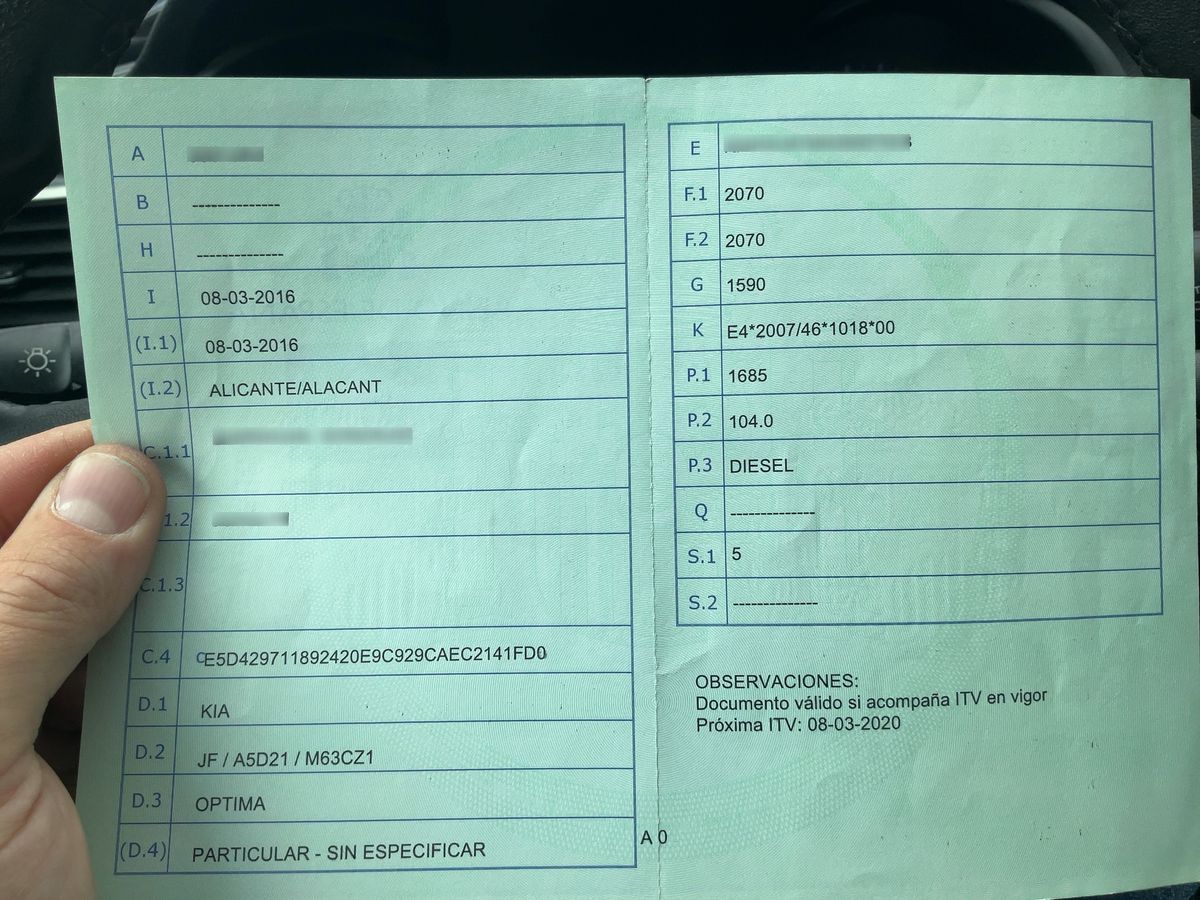 1º matriculación