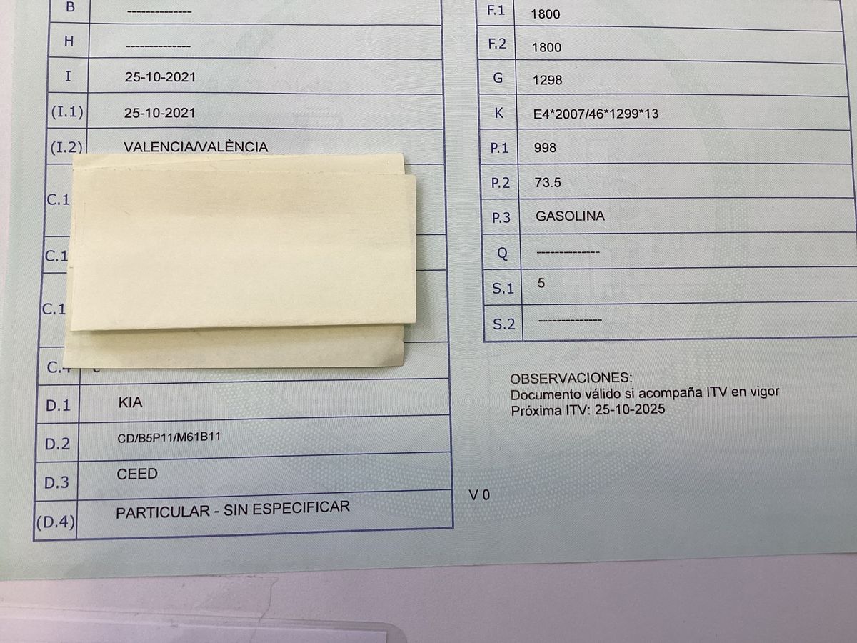 1º matriculación