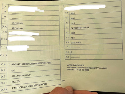 1º matriculación