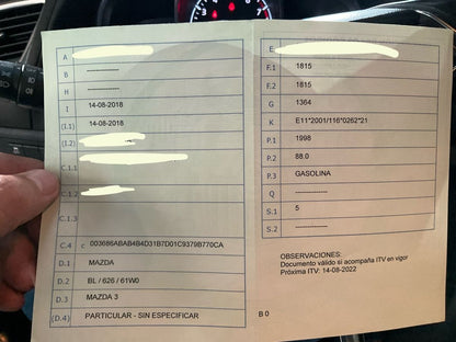1º matriculación