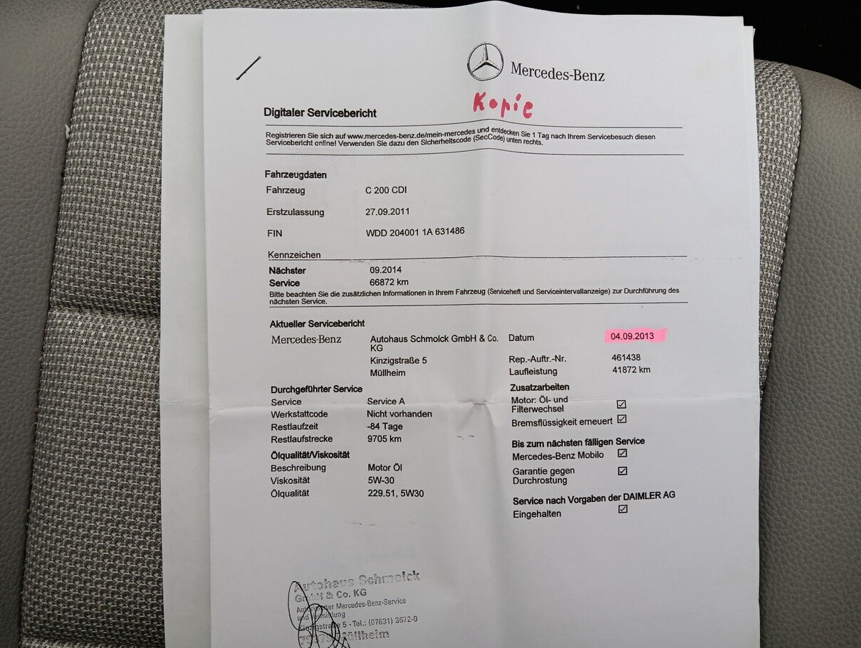 Mercedes-Benz C200 CDI Lim Aut. Avantgarde Navi AHK Kamera 110923499 12