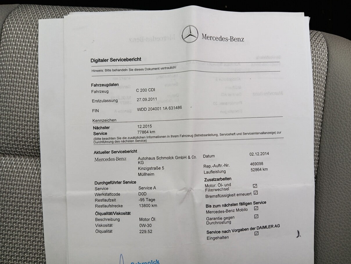 Mercedes-Benz C200 CDI Lim Aut. Avantgarde Navi AHK Kamera 110923499 13
