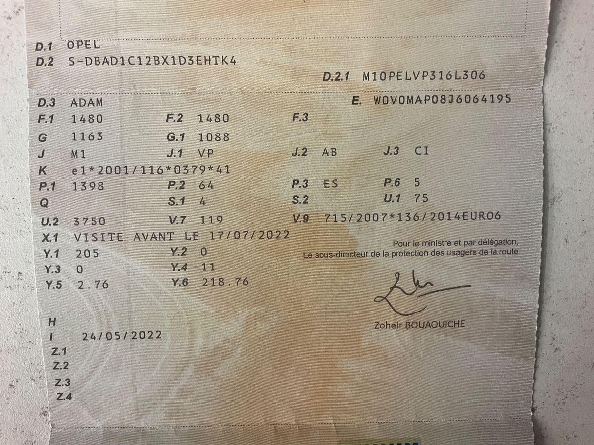 1º matriculación