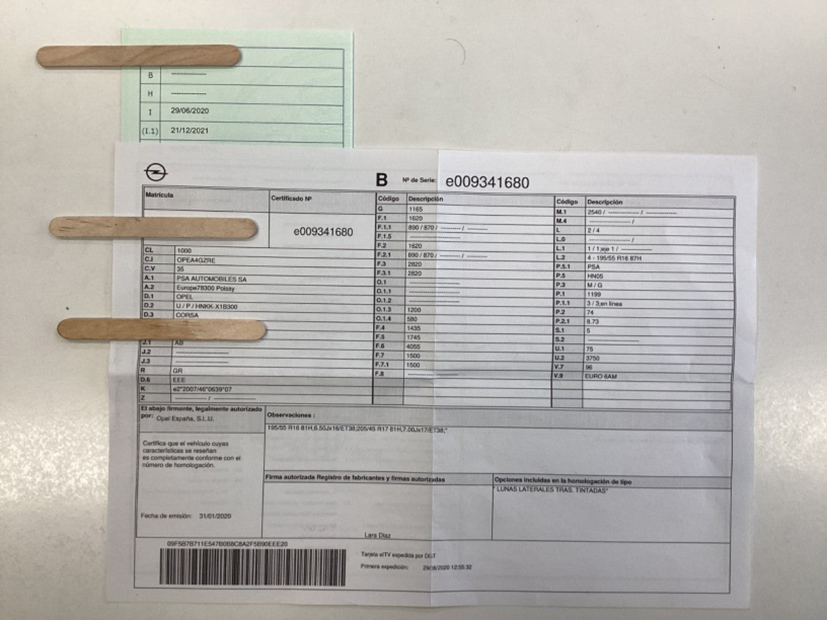 1º matriculación