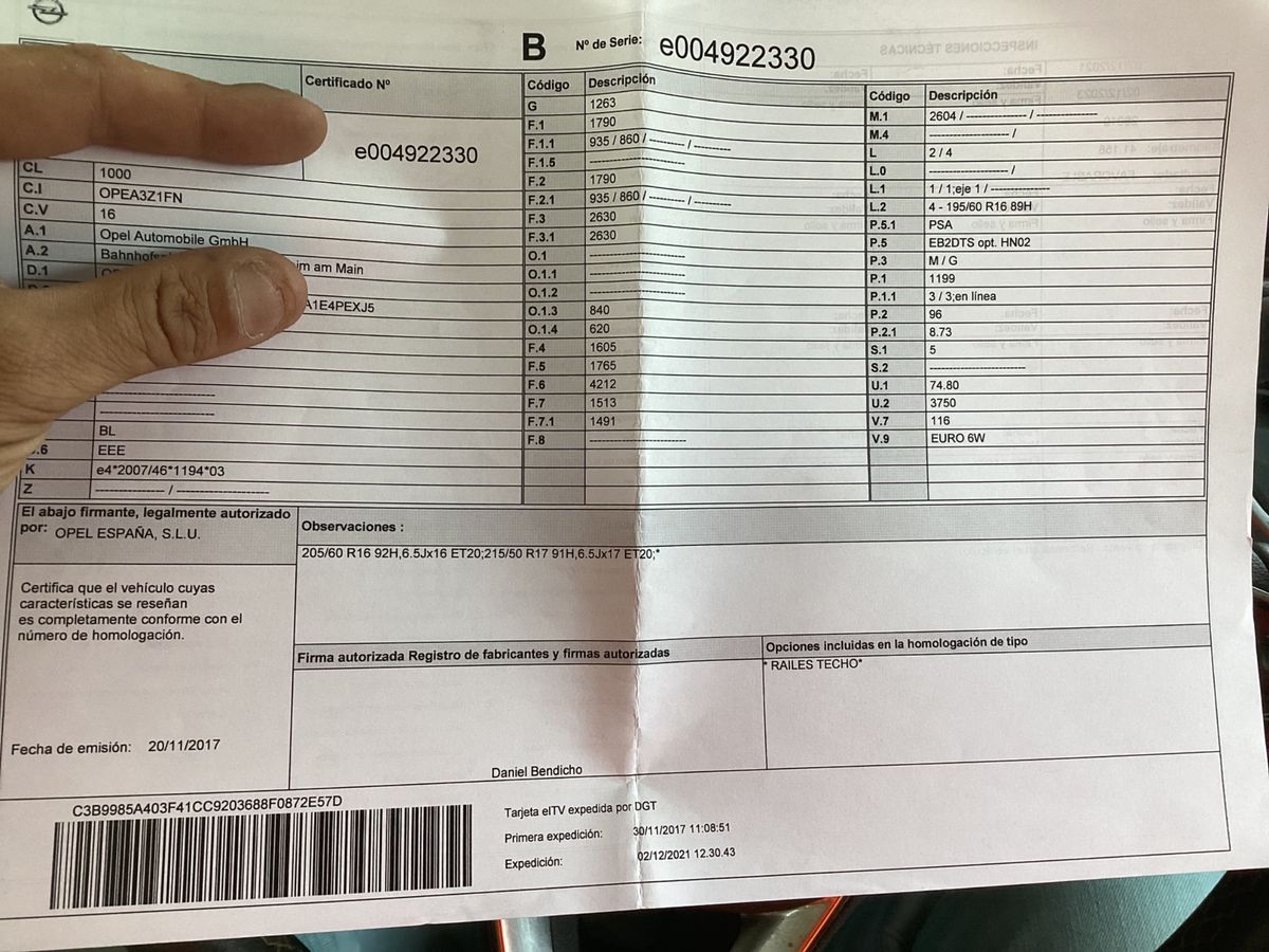 1º matriculación