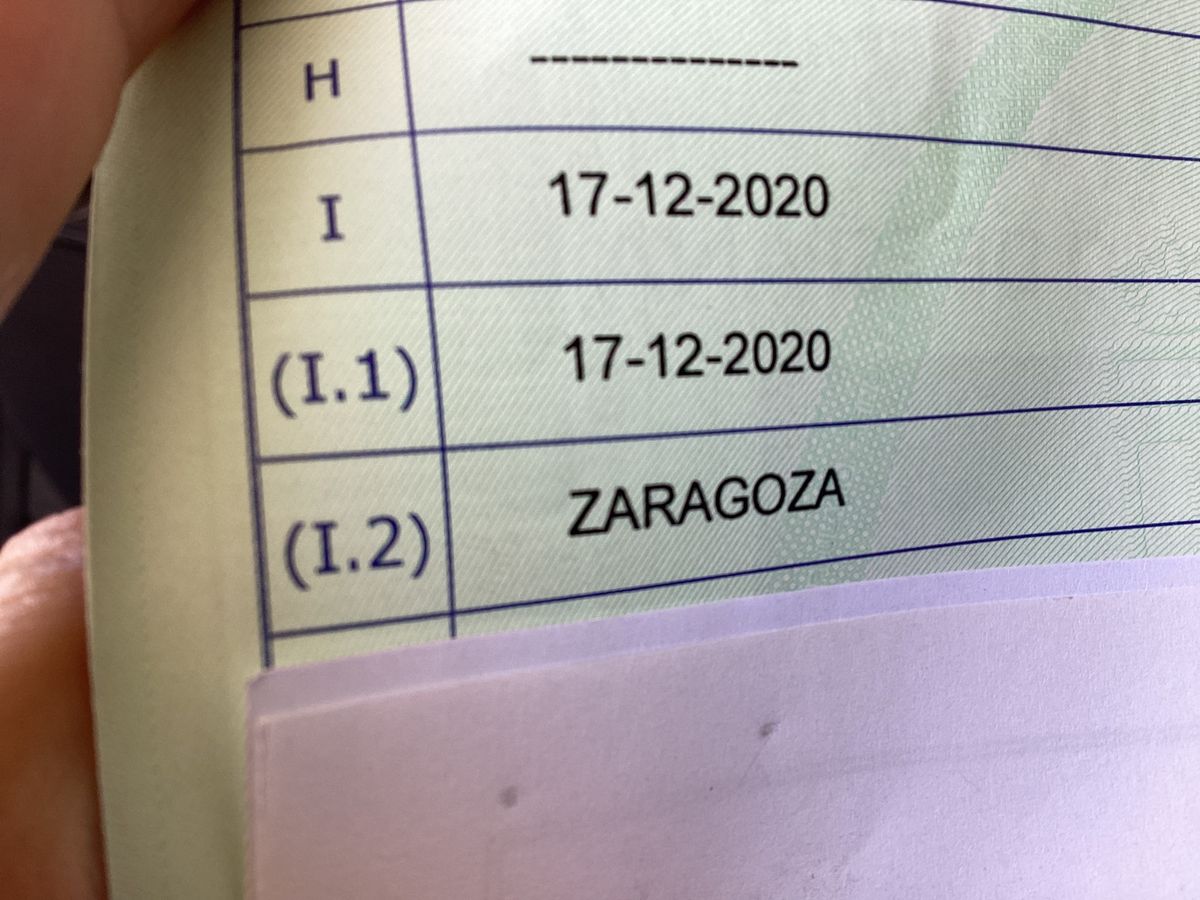 1º matriculación