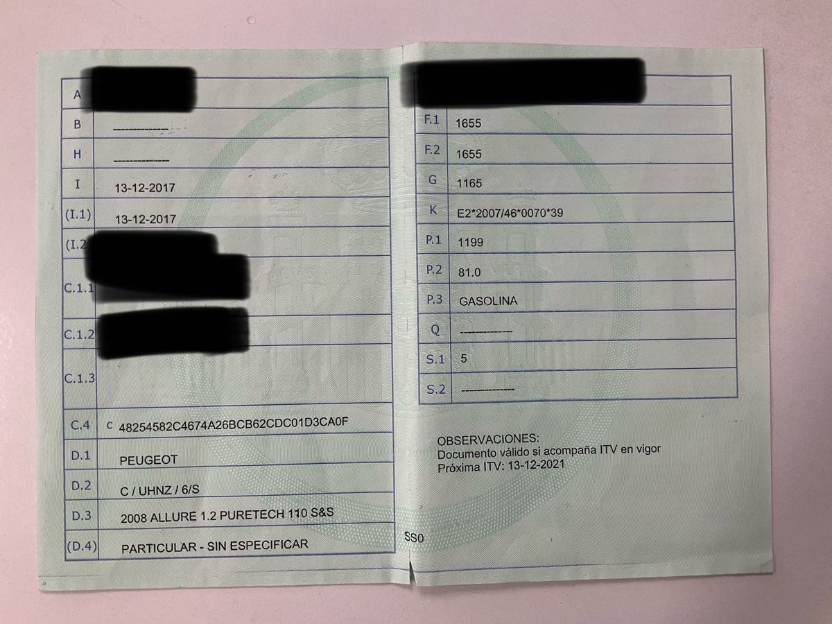 1º matriculación