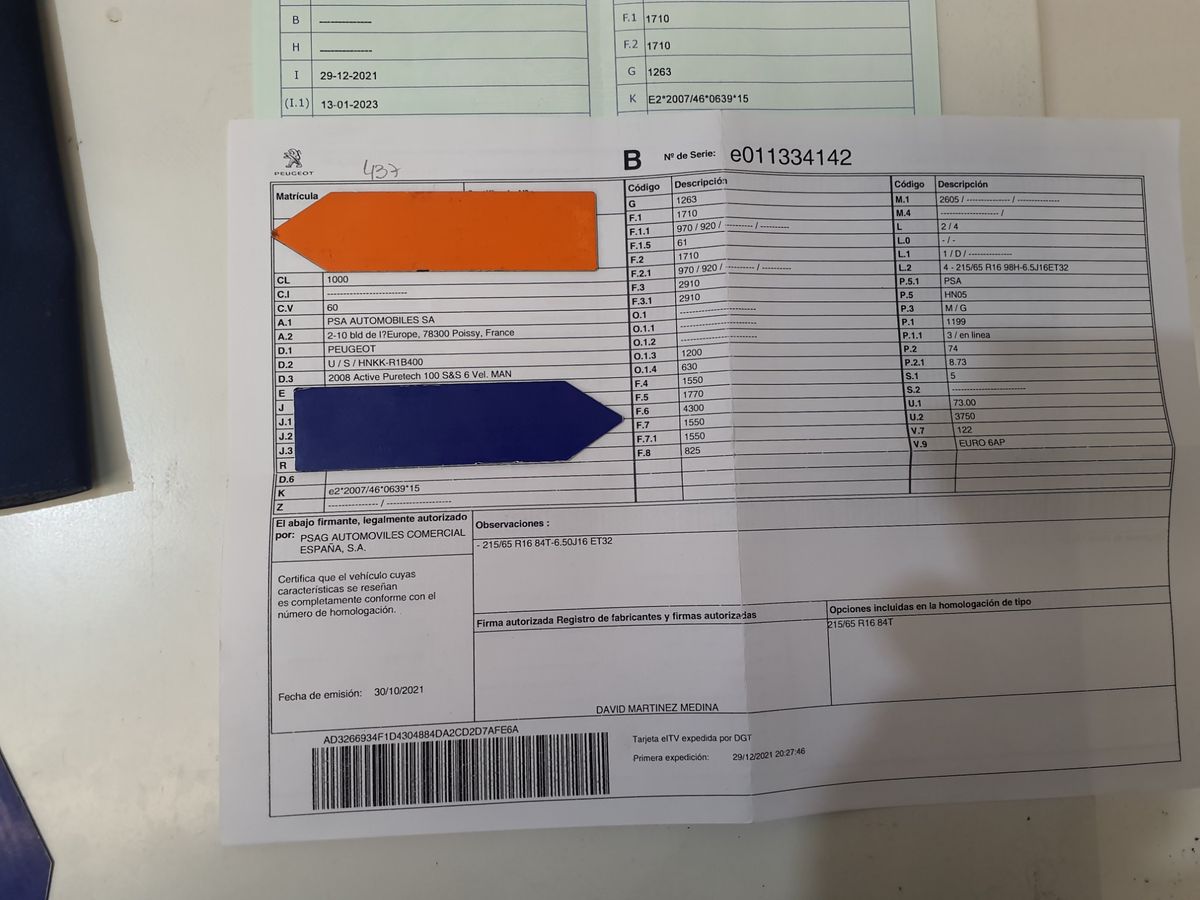 1º matriculación