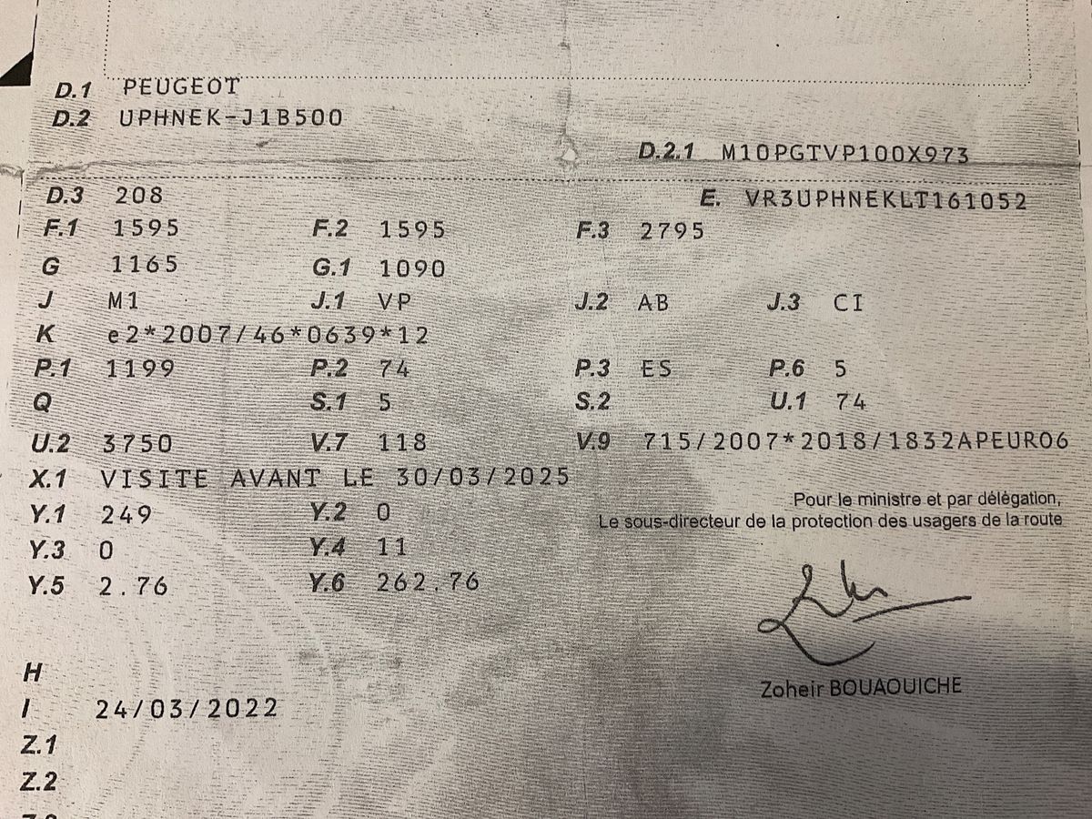 1º matriculación