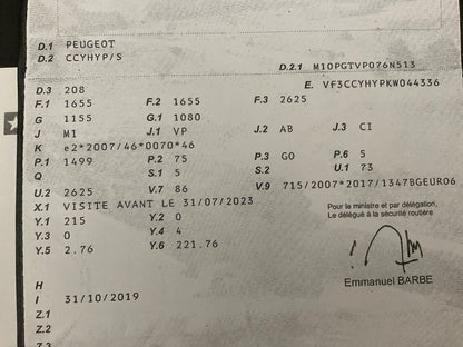 1º matriculación