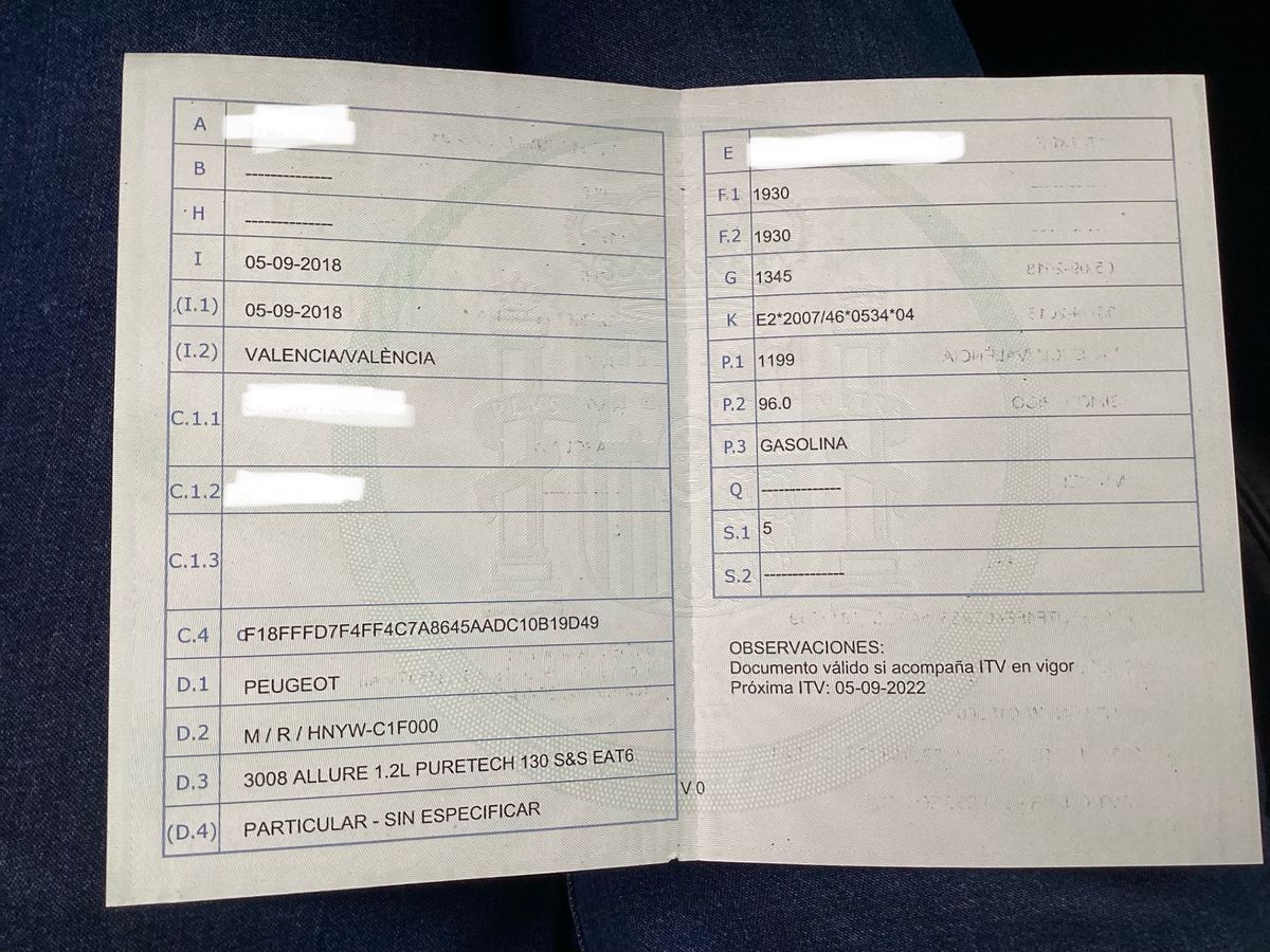 1º matriculación