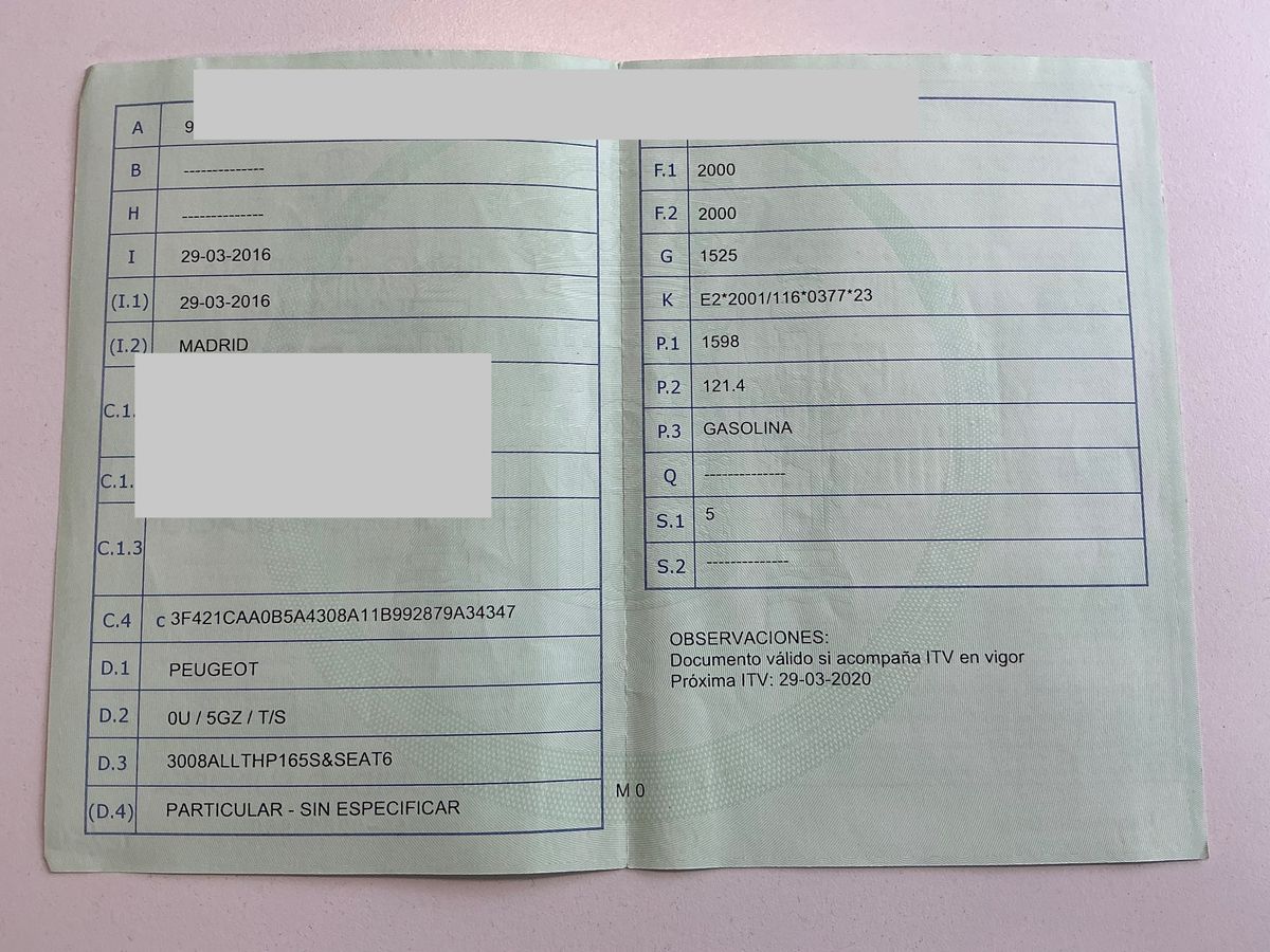 1º matriculación