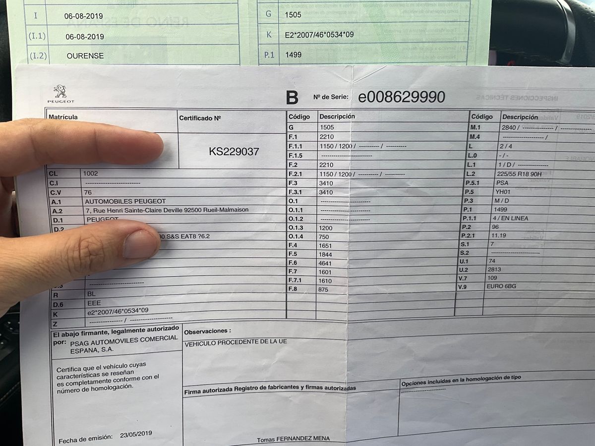 1º matriculación