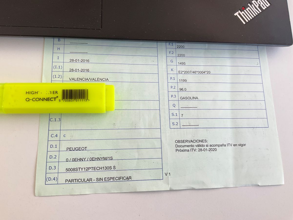 1º matriculación