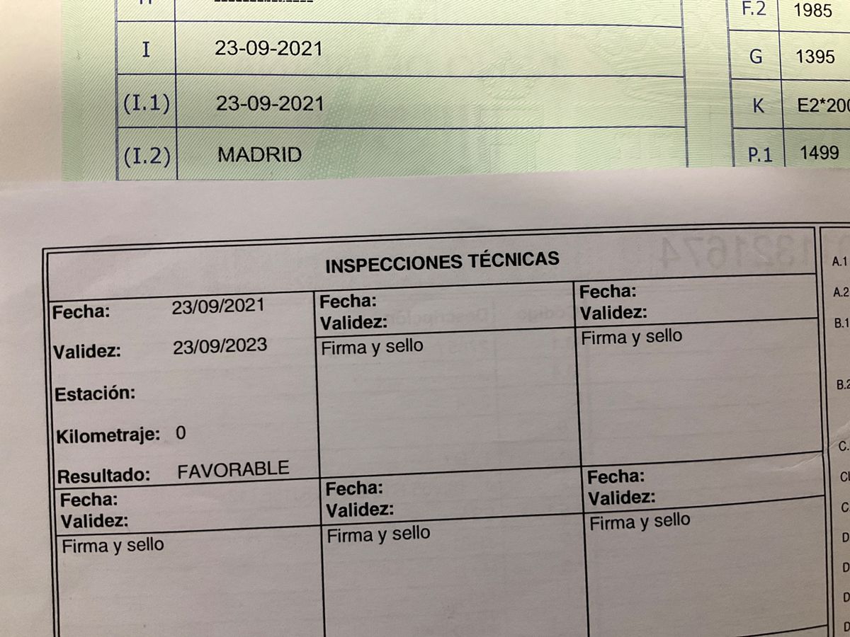 1º matriculación