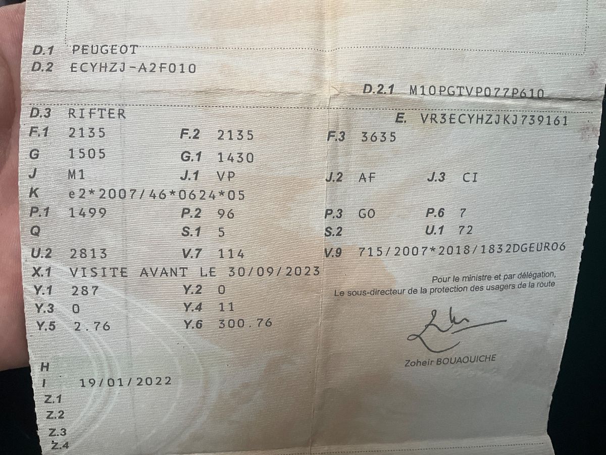 1º matriculación
