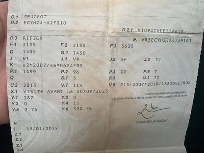 1º matriculación
