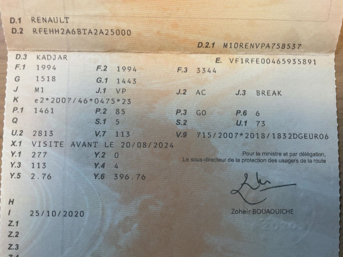 1º matriculación