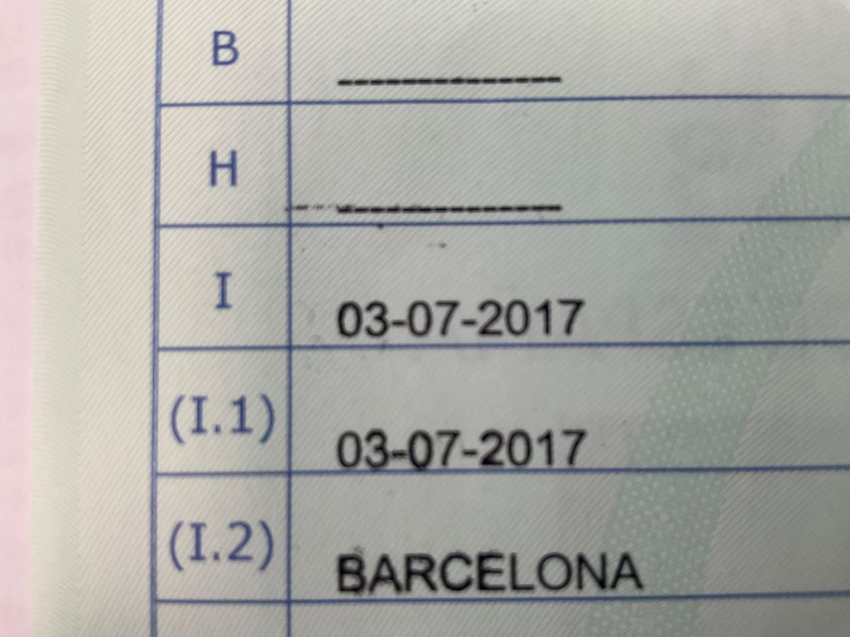 1º matriculación