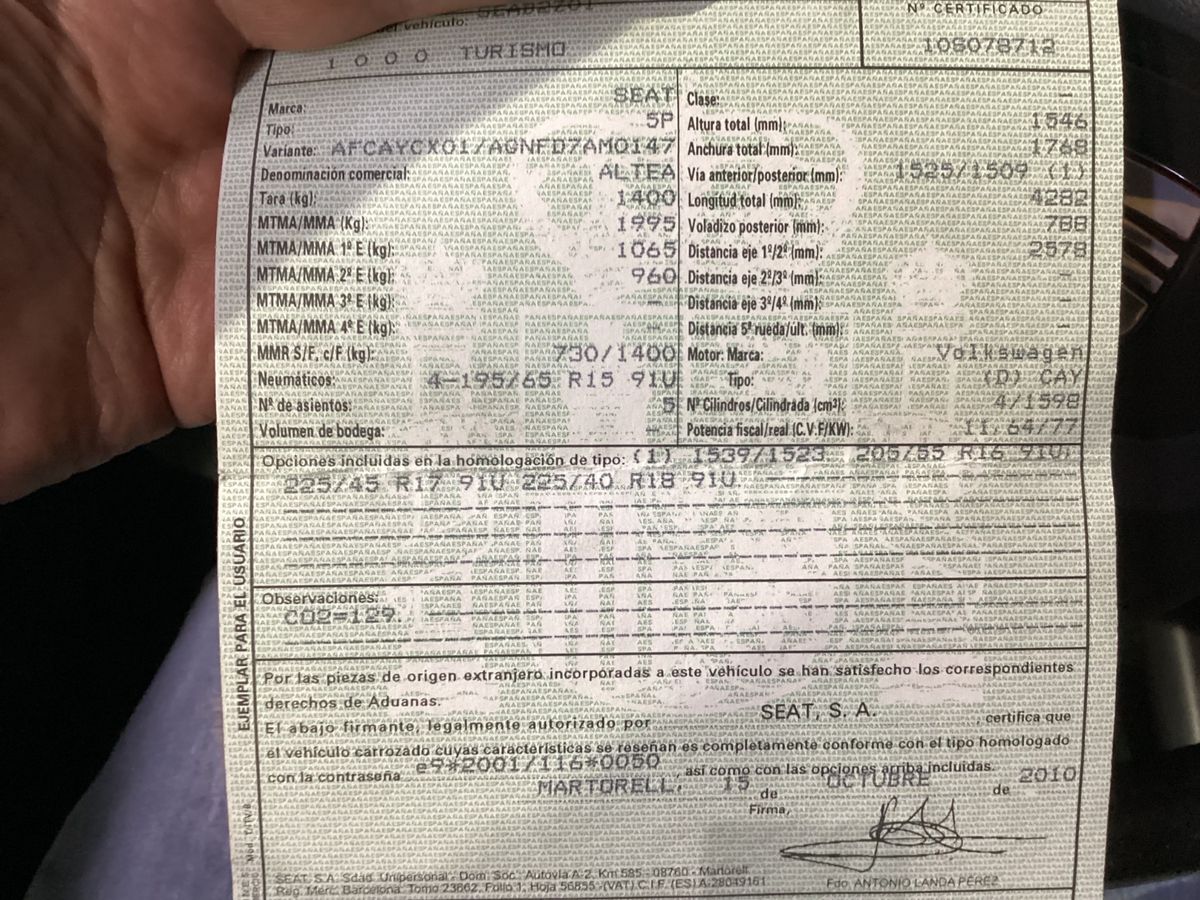 1º matriculación