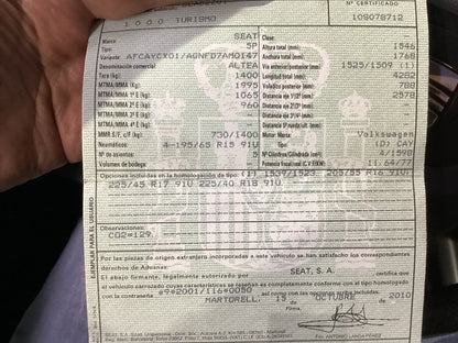 1º matriculación