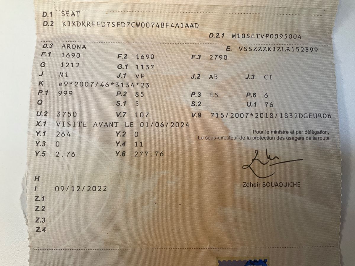 1º matriculación